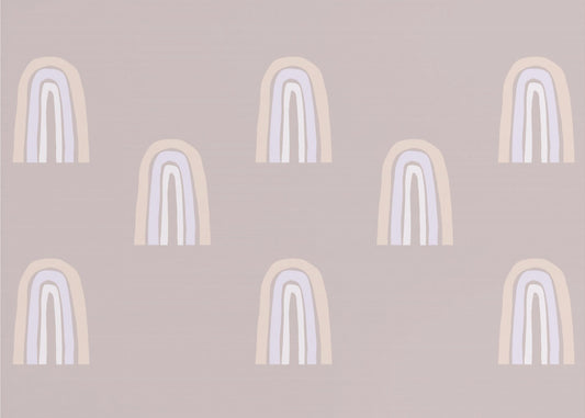 Pastellfarbenes Bogenmuster | Tapete