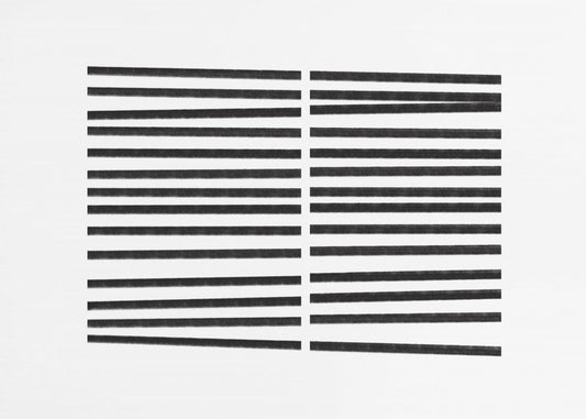 Parallele schwarze Linien | Leinwand