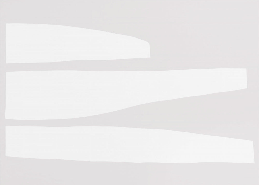 Minimalistische weiße Formen | Poster