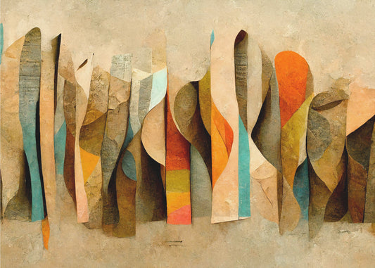 Gebogenes Kaleidoskop | Leinwand