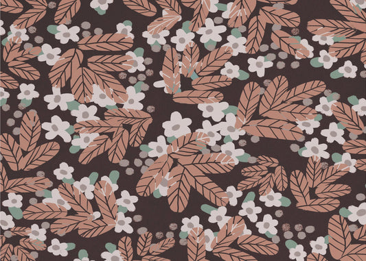 Herbstblütenmuster | Tapete