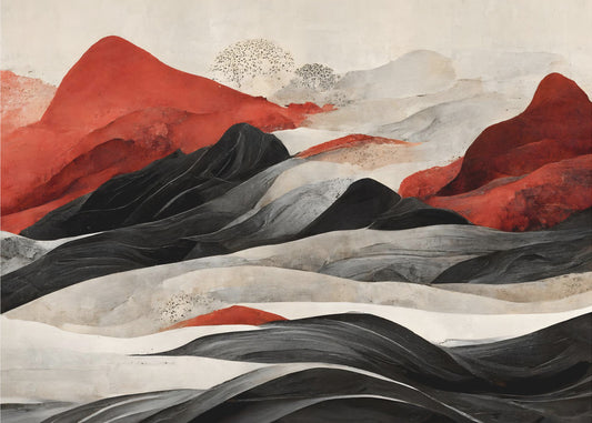 Crimson Peaks | Leinwand
