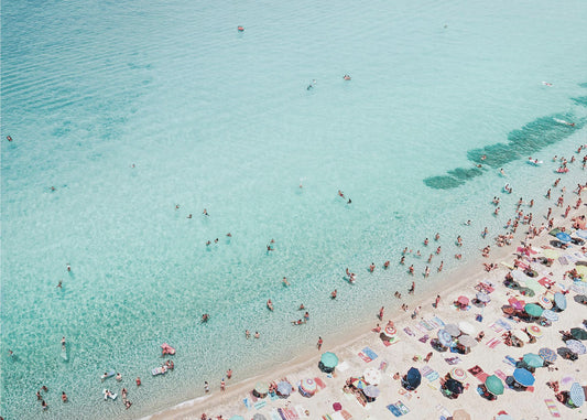 Belebter Strand | Poster