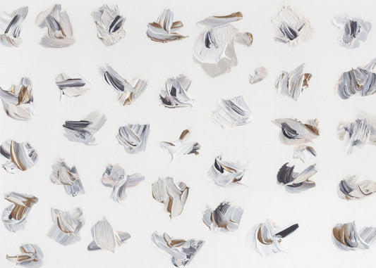 Dynamic Brushstrokes in Neutral Tones | Poster