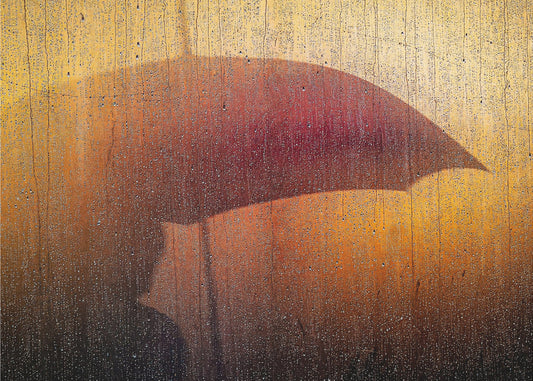 Metallische Wand im Regen | Tapete