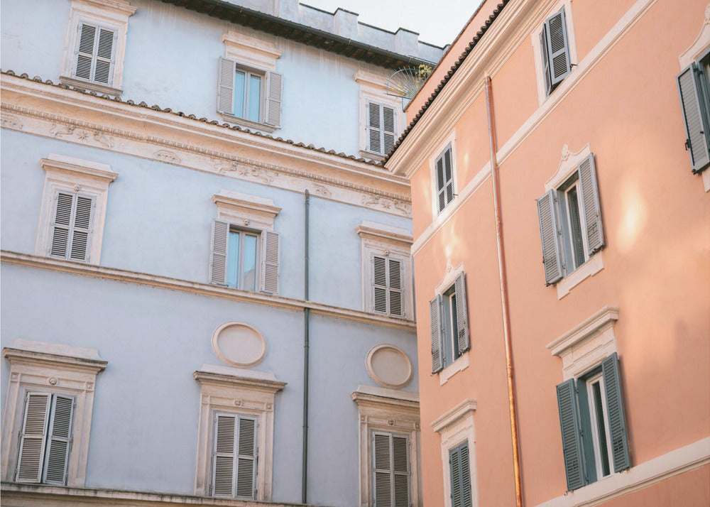 Trastevere in Lila und Rosa | Poster