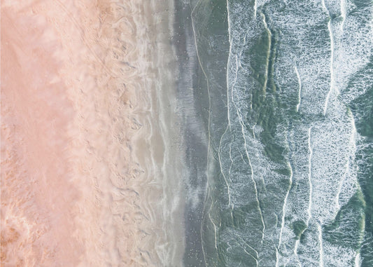Pink and blue coastal | Canvas