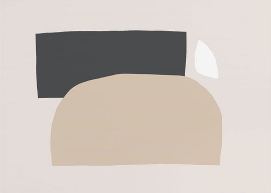 Geometrische Formen in neutralen Tönen | Tapete