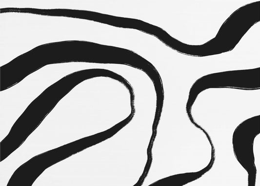 Flowing Zebra-Like Stripes | Poster