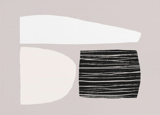 Geometrische Formen in neutralen Tönen | Tapete