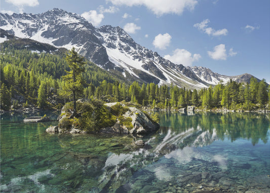 Grüner Bergsee | Tapete