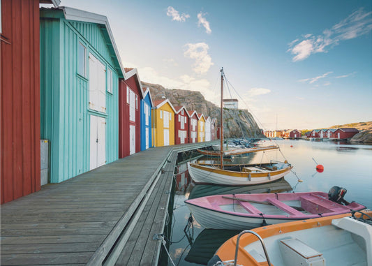Farbiger Hafen | Tapete