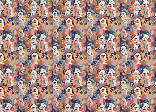 Florale Gesichter Harmonie | Poster