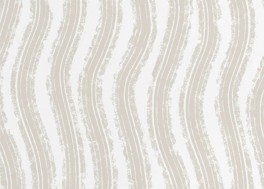Strukturierte beige Linien mit rhythmischem Muster | Leinwand
