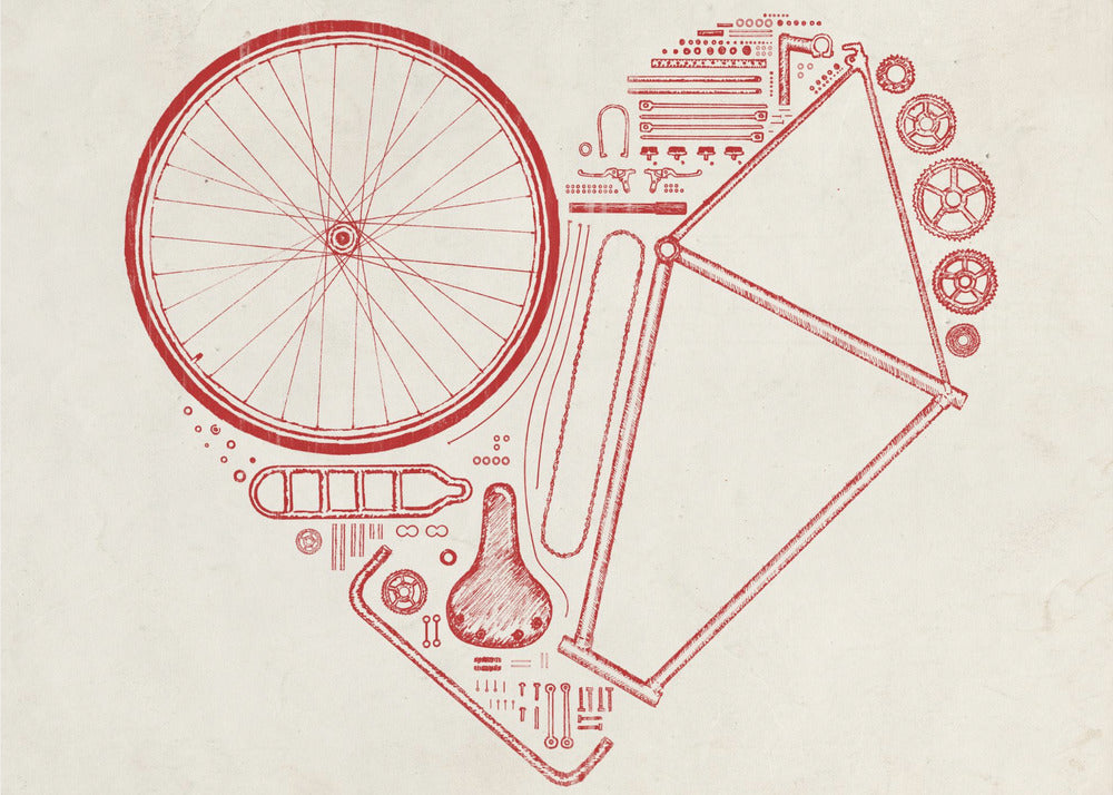 Love Bike Nr. 2 | Leinwand