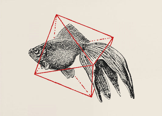 Fisch in Geometrie Nr. 3 | Poster