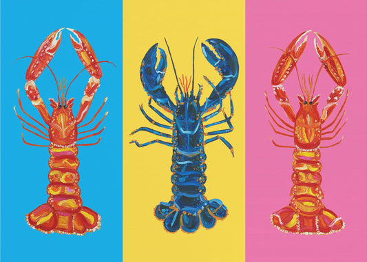 Hummer-Langustinen-Pop-Art | Leinwand