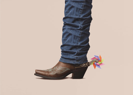 Nicht ernst gemeinter Cowboy | Leinwand