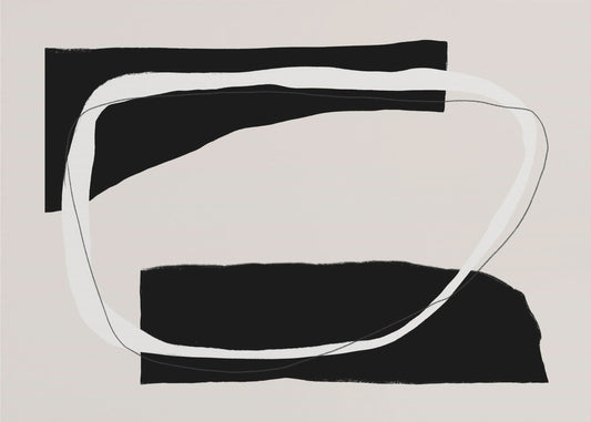 Monochromer Fluss | Tapete
