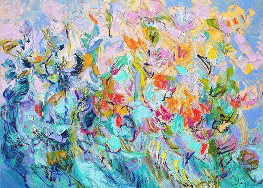 Strahlende florale Harmonie | Tapete