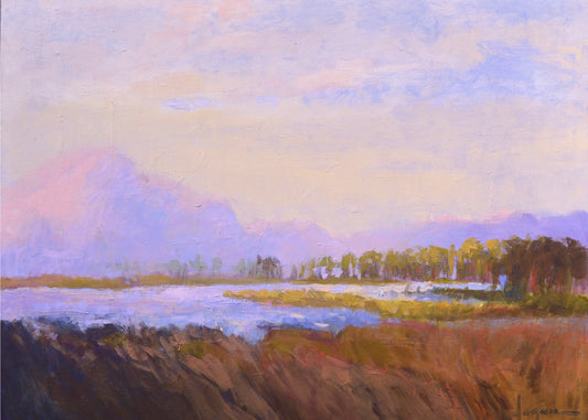 Ruhige Pastelllandschaft | Leinwand