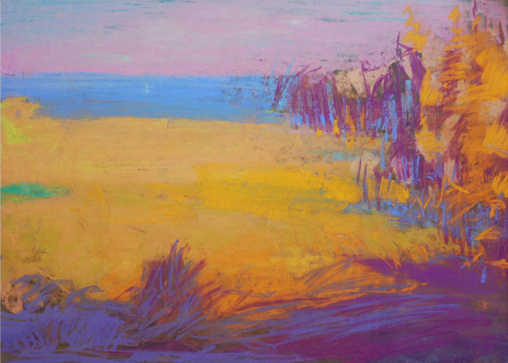 Vibrant Sunset Fields | Poster