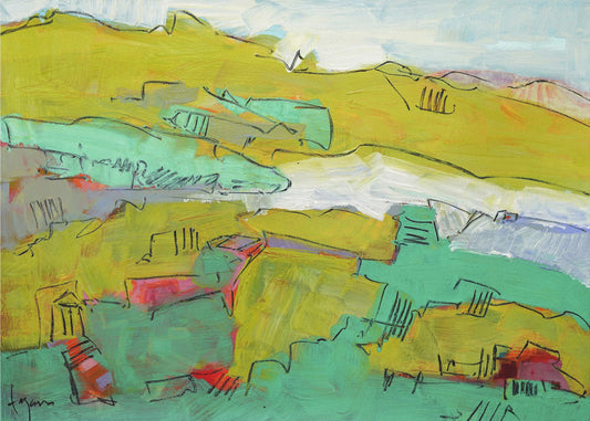 Vibrant Hillside | Poster