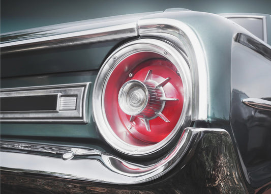 Amerikanischer Oldtimer Galaxie 500 1964 Heck | Poster