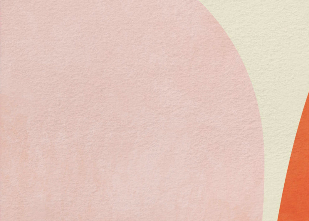 Warme Pastellgeometrie | Leinwand
