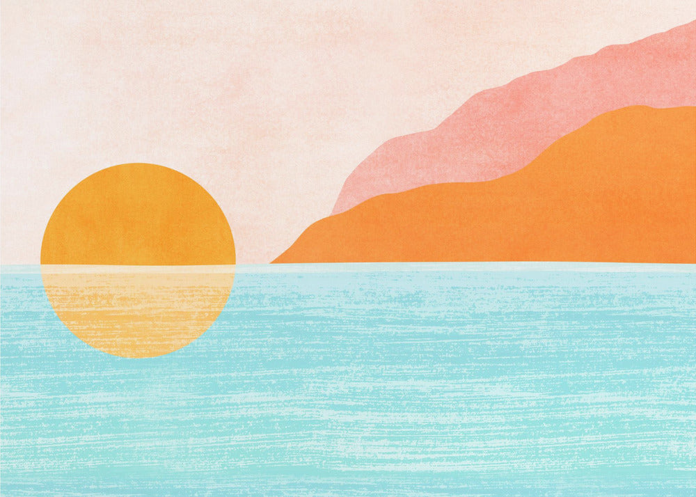 Insel Sonnenuntergang | Poster