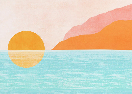 Insel Sonnenuntergang | Poster