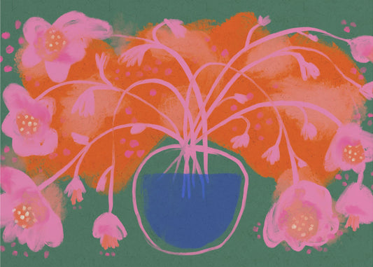Floral Burst Symphony | Tapete