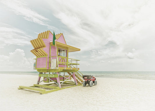 MIAMI BEACH Vintage Florida Flair | Poster