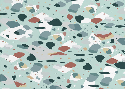 Terrazzo_Grün | Tapete