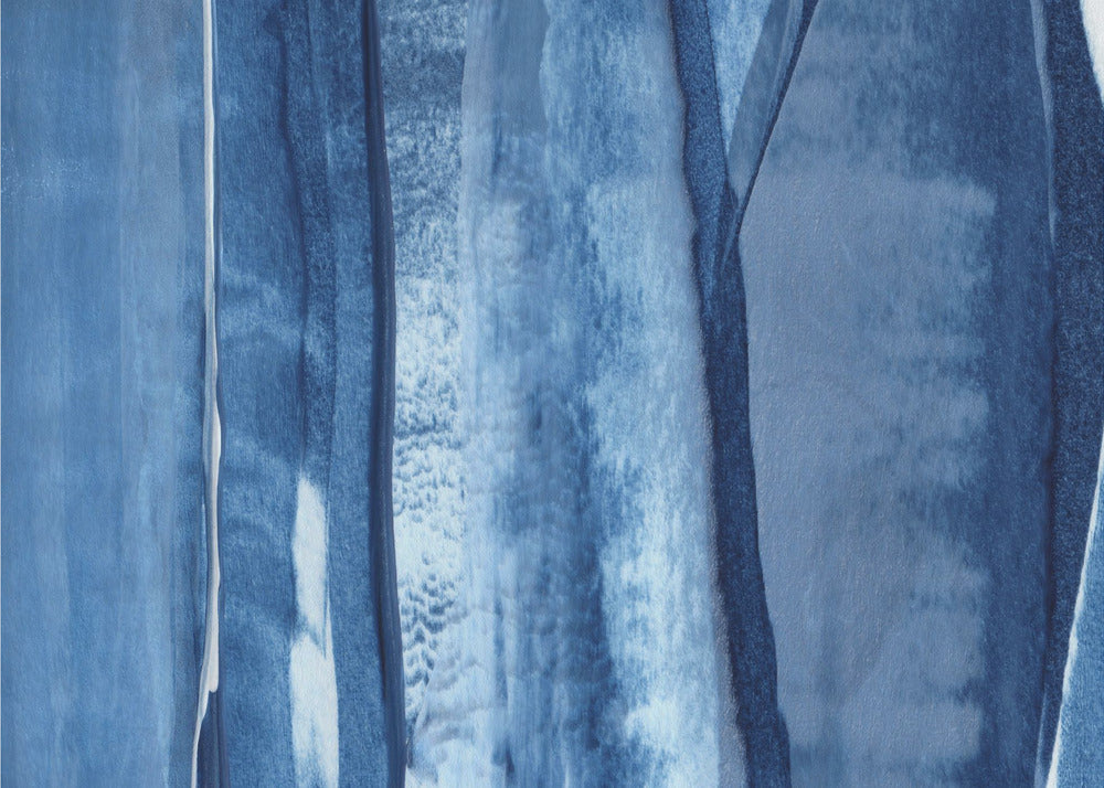 Blaue Linien und Schattierungen | Tapete