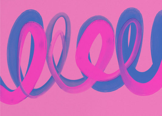 Neon Ribbon Dance | Tapete