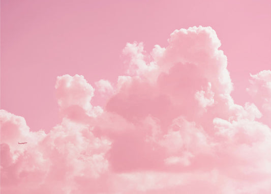 Wolkig mit einem Hauch von Pink | Poster