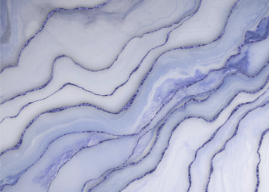 Marmor Luxus Blau | Leinwand