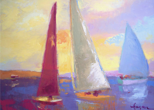 Sunset Sails | Canvas