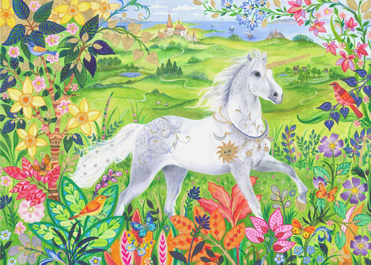 Majestätisches weißes Pferd | Poster