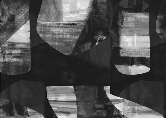 Abstrakte schwarze Nachtformen 2 | Poster