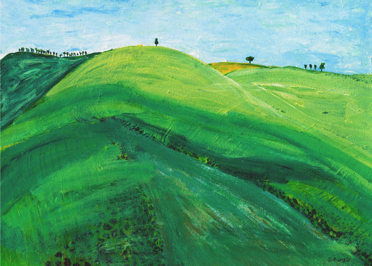 Grüne Hügel | Leinwand