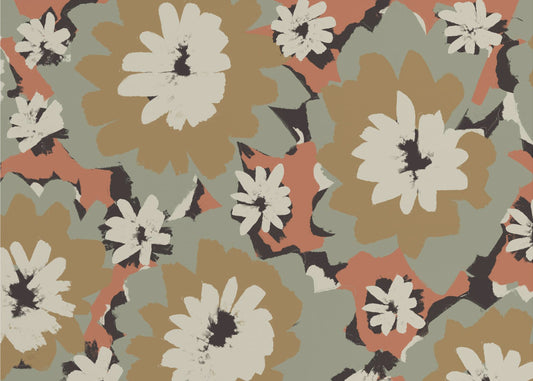 Kräftige Blumensymphonie | Tapete