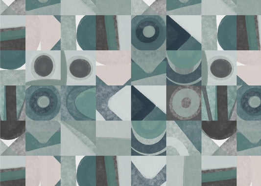Harmonie der geometrischen Abstraktion | Tapete