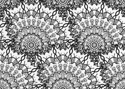 Abstrakte Mandala-Linienkunst | Leinwand