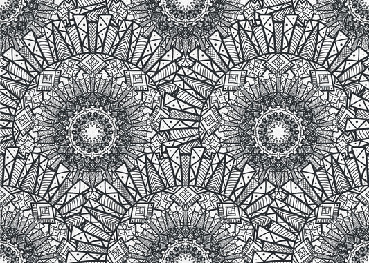 Abstrakte Mandala-Linienkunst | Leinwand