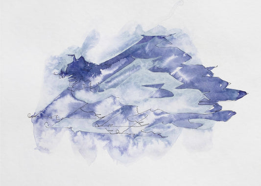 Kampfjet Study (indigo 4) | Canvas