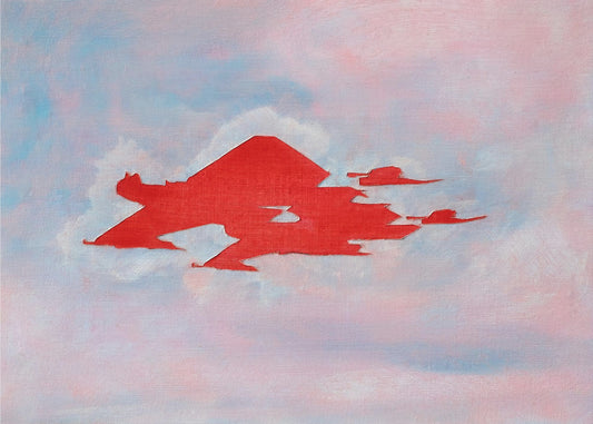 UAP Rot, bewölkter Himmel | Poster