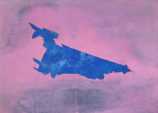 UAP, Blau, bewölkter rosa Himmel | Poster