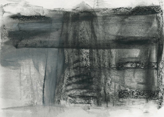 Abstract Charcoal Monochrome 1 | Canvas